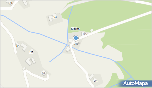 Kamienica, Kamienica, 235, mapa Kamienica