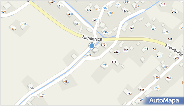 Kamienica, Kamienica, 513, mapa Kamienica