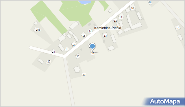 Kamienica-Wygoda, Kamienica-Wygoda, 16, mapa Kamienica-Wygoda