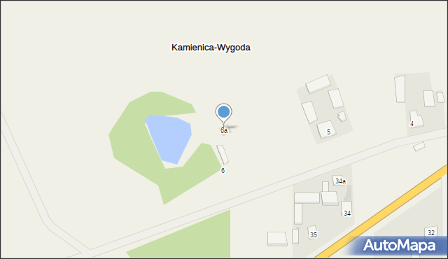 Kamienica-Wygoda, Kamienica-Wygoda, 6a, mapa Kamienica-Wygoda