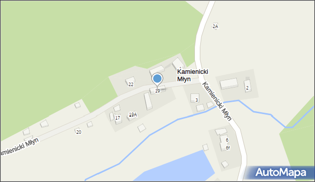 Kamienicki Młyn, Kamienicki Młyn, 19, mapa Kamienicki Młyn