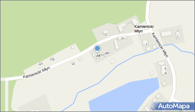 Kamienicki Młyn, Kamienicki Młyn, 19B, mapa Kamienicki Młyn
