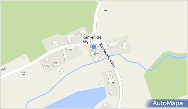 Kamienicki Młyn, Kamienicki Młyn, 3, mapa Kamienicki Młyn