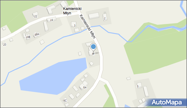 Kamienicki Młyn, Kamienicki Młyn, 6f, mapa Kamienicki Młyn