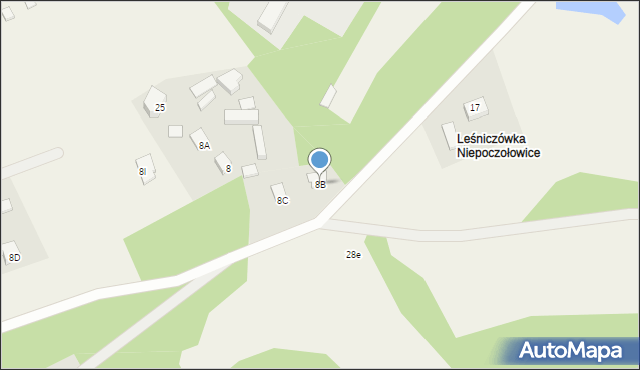 Kamienicki Młyn, Kamienicki Młyn, 8B, mapa Kamienicki Młyn