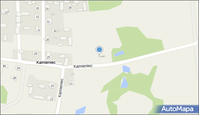Kamieniec, Kamieniec, 25a, mapa Kamieniec