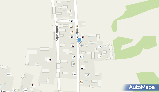 Kamieniec, Kamieniec, 37, mapa Kamieniec