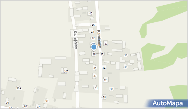 Kamieniec, Kamieniec, 39, mapa Kamieniec