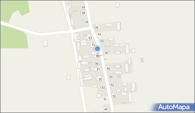 Kamieniec, Kamieniec, 59, mapa Kamieniec