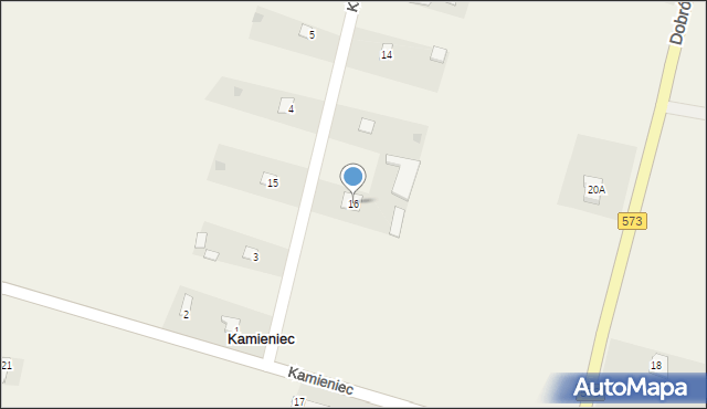 Kamieniec, Kamieniec, 16, mapa Kamieniec
