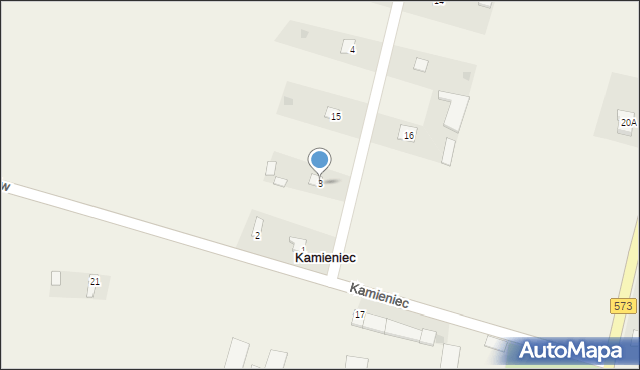 Kamieniec, Kamieniec, 3, mapa Kamieniec