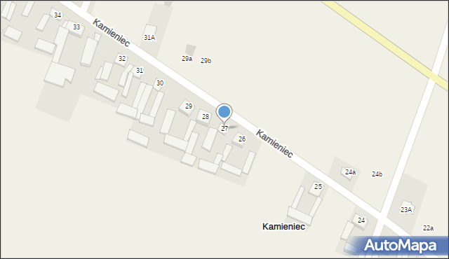 Kamieniec, Kamieniec, 27, mapa Kamieniec