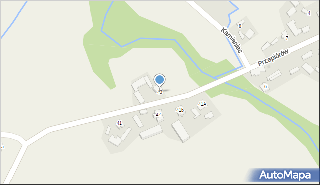 Kamieniec, Kamieniec, 43, mapa Kamieniec