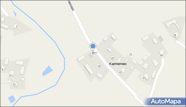Kamieniec, Kamieniec, 35, mapa Kamieniec