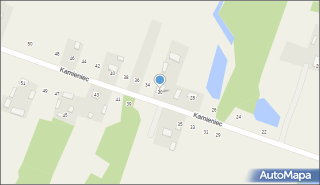Kamieniec, Kamieniec, 30, mapa Kamieniec