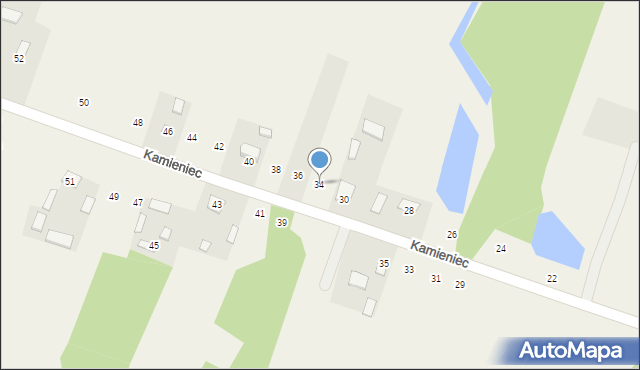 Kamieniec, Kamieniec, 34, mapa Kamieniec
