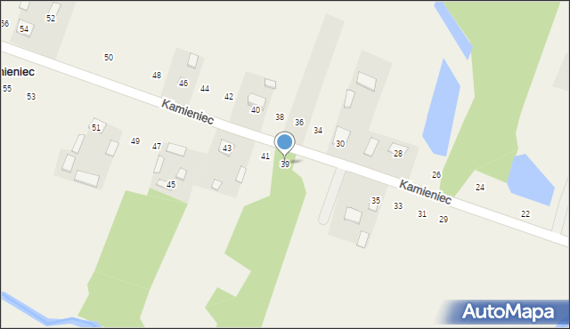 Kamieniec, Kamieniec, 39, mapa Kamieniec