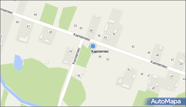 Kamieniec, Kamieniec, 57, mapa Kamieniec