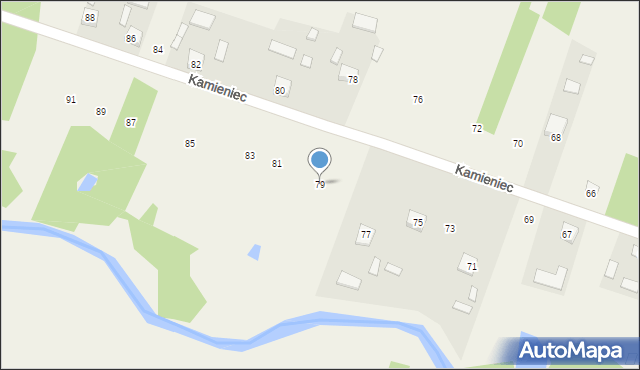 Kamieniec, Kamieniec, 79, mapa Kamieniec