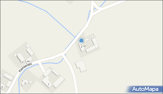 Kamieniec, Kamieniec, 1, mapa Kamieniec