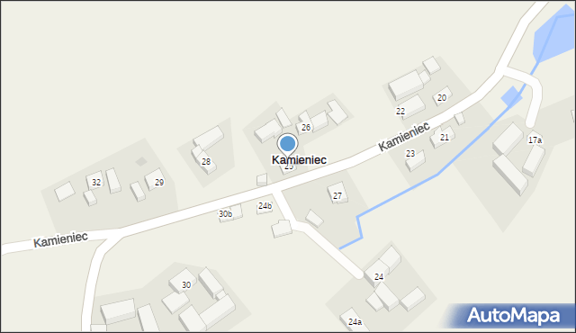 Kamieniec, Kamieniec, 25, mapa Kamieniec