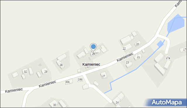 Kamieniec, Kamieniec, 26, mapa Kamieniec