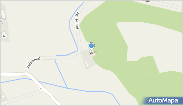 Kamieniec, Kamieniec, 40, mapa Kamieniec