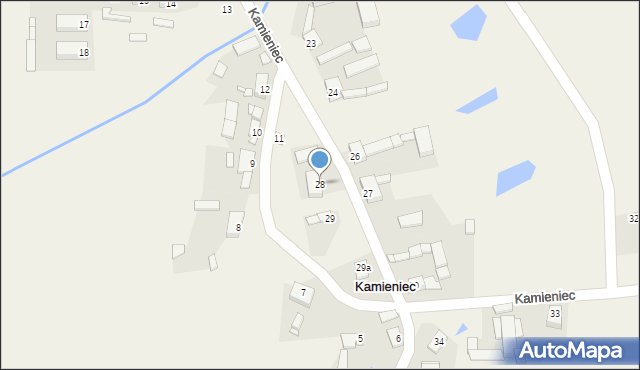 Kamieniec, Kamieniec, 28, mapa Kamieniec