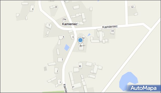 Kamieniec, Kamieniec, 35, mapa Kamieniec