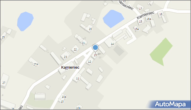 Kamieniec, Kamieniec, 13, mapa Kamieniec