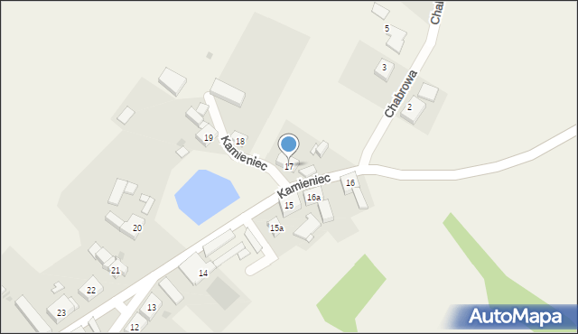 Kamieniec, Kamieniec, 17, mapa Kamieniec