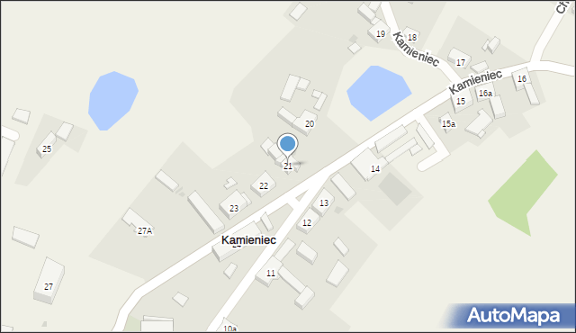 Kamieniec, Kamieniec, 21, mapa Kamieniec