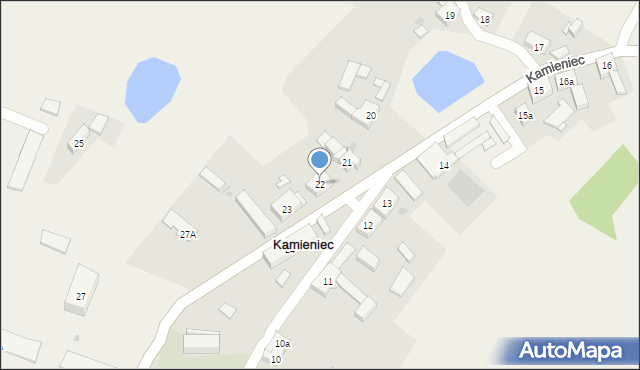 Kamieniec, Kamieniec, 22, mapa Kamieniec