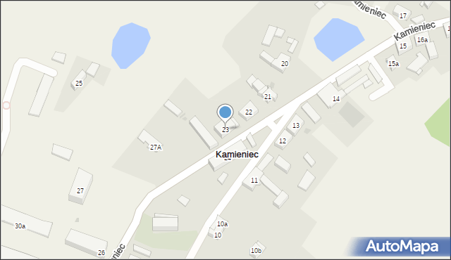 Kamieniec, Kamieniec, 23, mapa Kamieniec