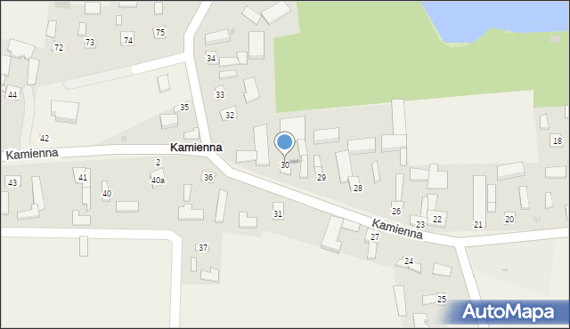 Kamienna, Kamienna, 30, mapa Kamienna