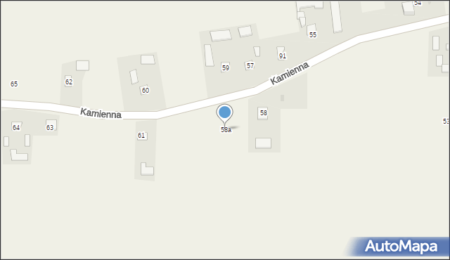 Kamienna, Kamienna, 58a, mapa Kamienna
