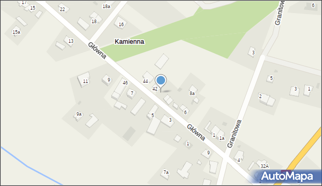 Kamienna, Kamienna, 43, mapa Kamienna