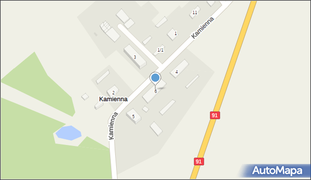 Kamienna, Kamienna, 4, mapa Kamienna