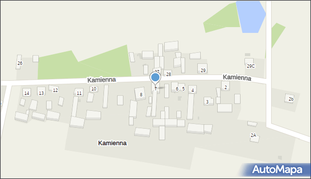 Kamienna, Kamienna, 7, mapa Kamienna