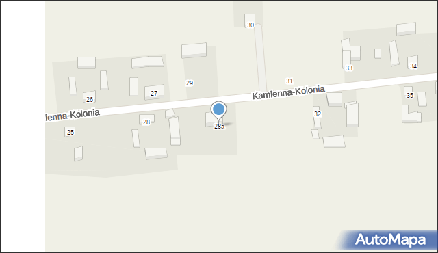 Kamienna-Kolonia, Kamienna-Kolonia, 28a, mapa Kamienna-Kolonia