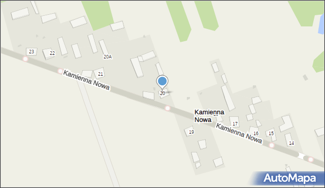 Kamienna Nowa, Kamienna Nowa, 20, mapa Kamienna Nowa