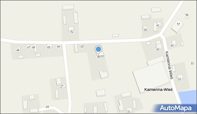 Kamienna-Wieś, Kamienna-Wieś, 30, mapa Kamienna-Wieś