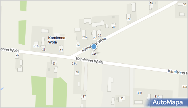 Kamienna Wola, Kamienna Wola, 24a, mapa Kamienna Wola