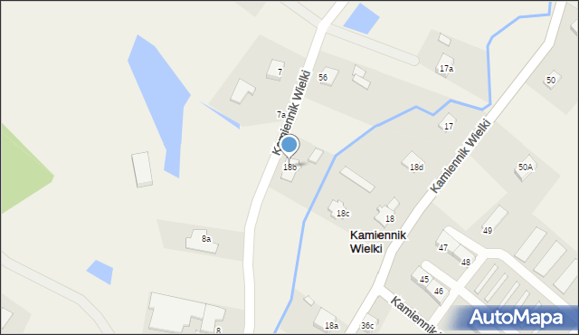 Kamiennik Wielki, Kamiennik Wielki, 18b, mapa Kamiennik Wielki