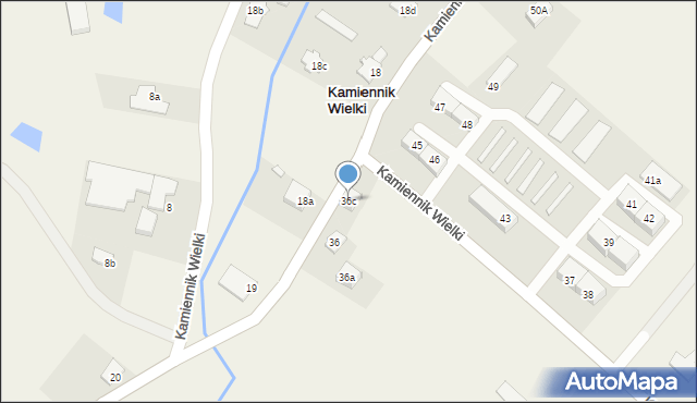 Kamiennik Wielki, Kamiennik Wielki, 36c, mapa Kamiennik Wielki