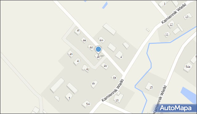 Kamiennik Wielki, Kamiennik Wielki, 4c, mapa Kamiennik Wielki