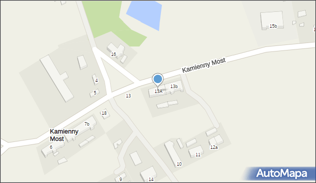 Kamienny Most, Kamienny Most, 13A, mapa Kamienny Most