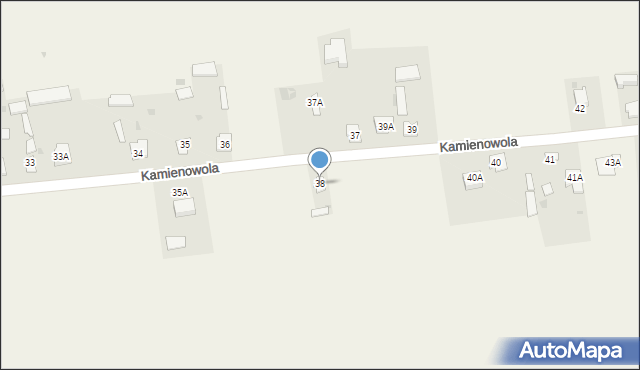 Kamienowola, Kamienowola, 38, mapa Kamienowola