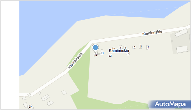 Kamieńskie, Kamieńskie, 14, mapa Kamieńskie