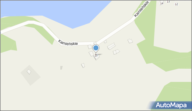 Kamieńskie, Kamieńskie, 20, mapa Kamieńskie